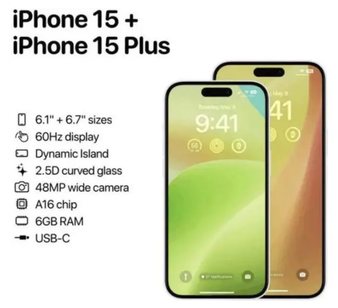 尧都苹果15维修服务分享iPhone15有哪些机型 